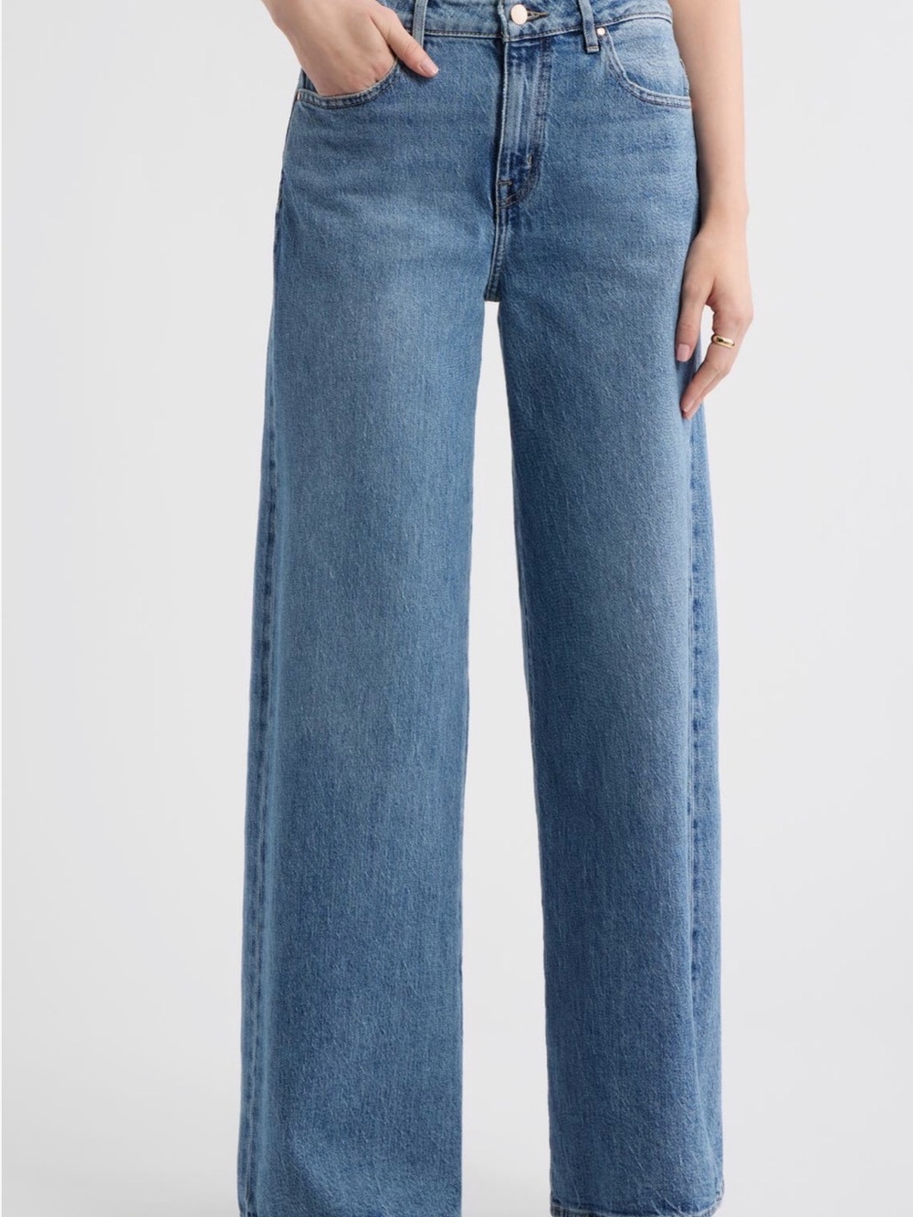 TREASURE & BOND STRAIGHT HIGH-RISE WIDE LEG JEANS